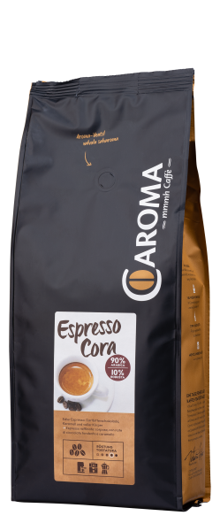 Caroma Kaffeebohnen "Cora" 90% Arabica 10% Robusta 1000 g